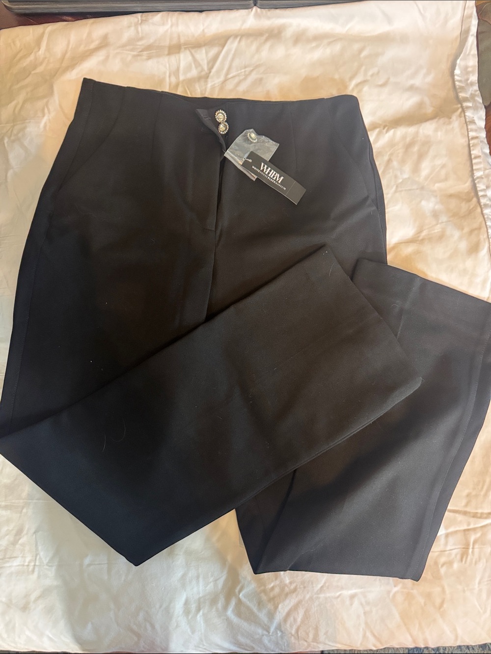 White House Black Market Men's Black Tailored Dress Pants